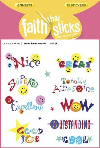 Smile Face Awards - Faith That Sticks Stickers
