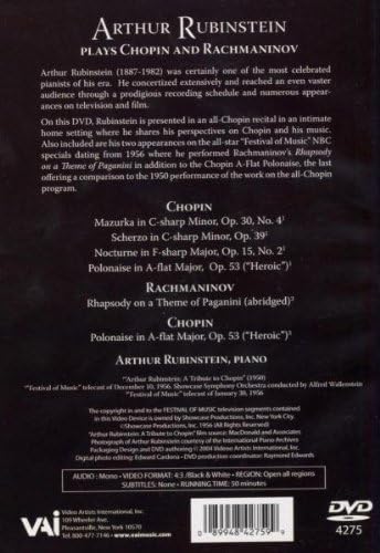 Rubinstein Plays Chopin and Rachmaninov