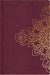Burgundy with Floral Motif, Journal