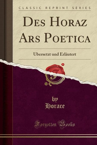 Des Horaz Ars Poetica