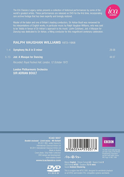 Vaughan-Williams: Adrian Boult (Symphony No. 8/ Job: A Masque For Dancing)