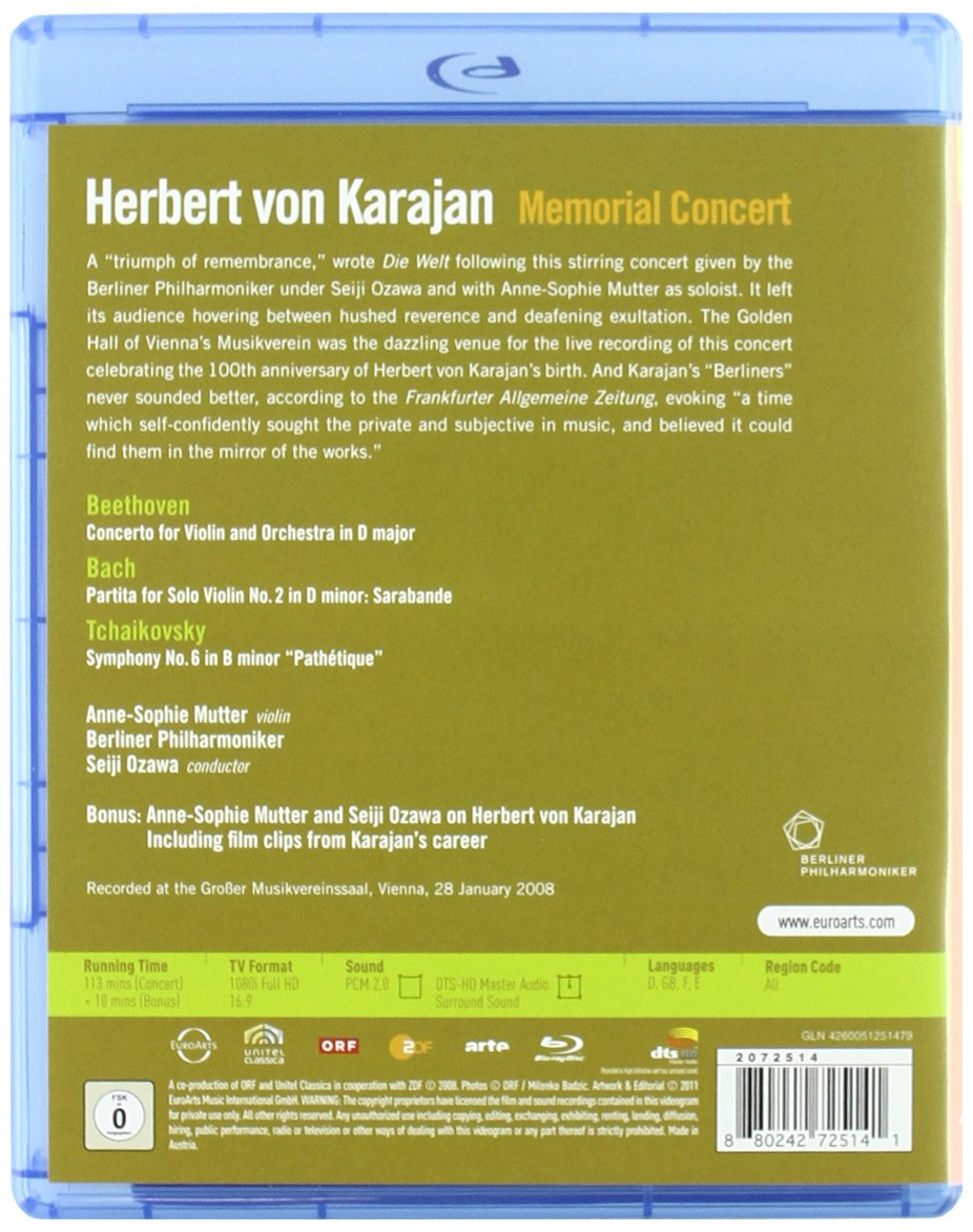 Herbert von Karajan: Memorial Concert - Berlin Philharmonic...
