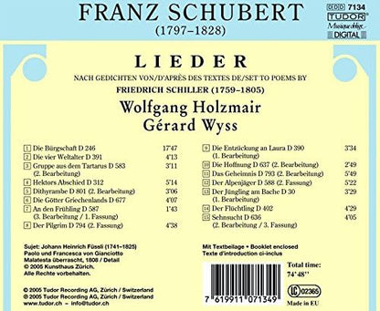 Schiller - Lieder (Wyss, Holzmair)