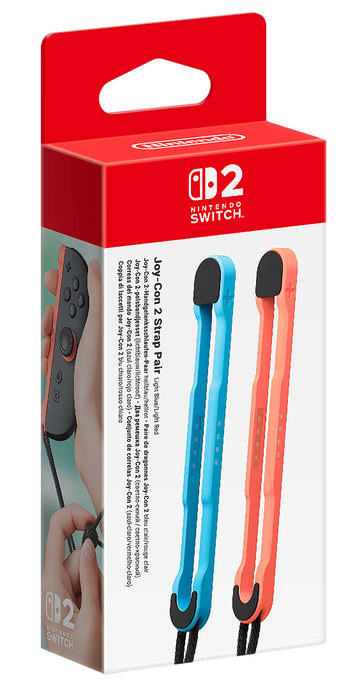 Nintendo Joy-Con 2-Handgelenksschlaufen-Paar (hellblau-hellrot