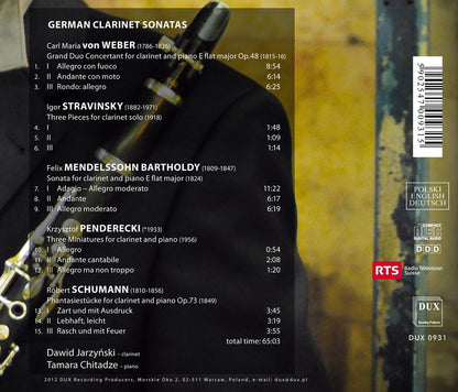 German Clarinet Sonatas