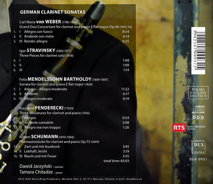 German Clarinet Sonatas