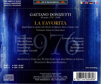 La Favorita (Molinari-pradelli, Goco, Kraus, Bruson, Cortez)
