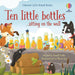 Ten little bottles ...sitting on the wall