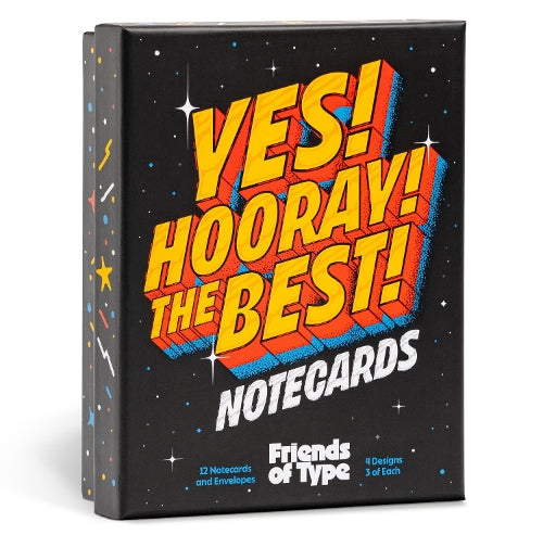Yes! Hooray! The Best! A Notecard Collection by Friends of Type