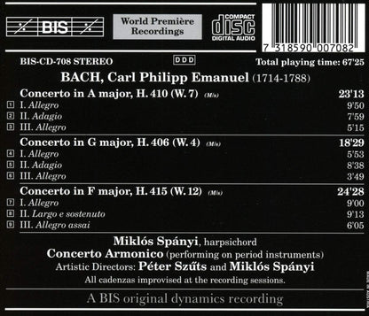 Cpe Bach/complete Keyboard Ctos - 2