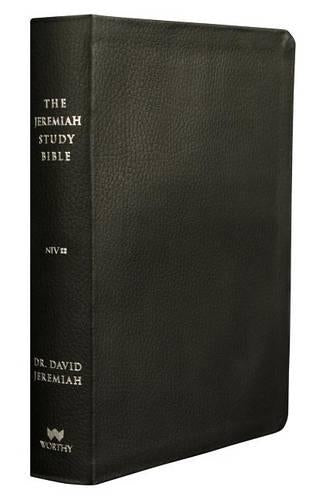 THE JEREMIAH STUDY BIBLE, NIV: (BLACK W/ BURNISHED EDGES) LEATHERLUXE? WITH THUMB INDEX