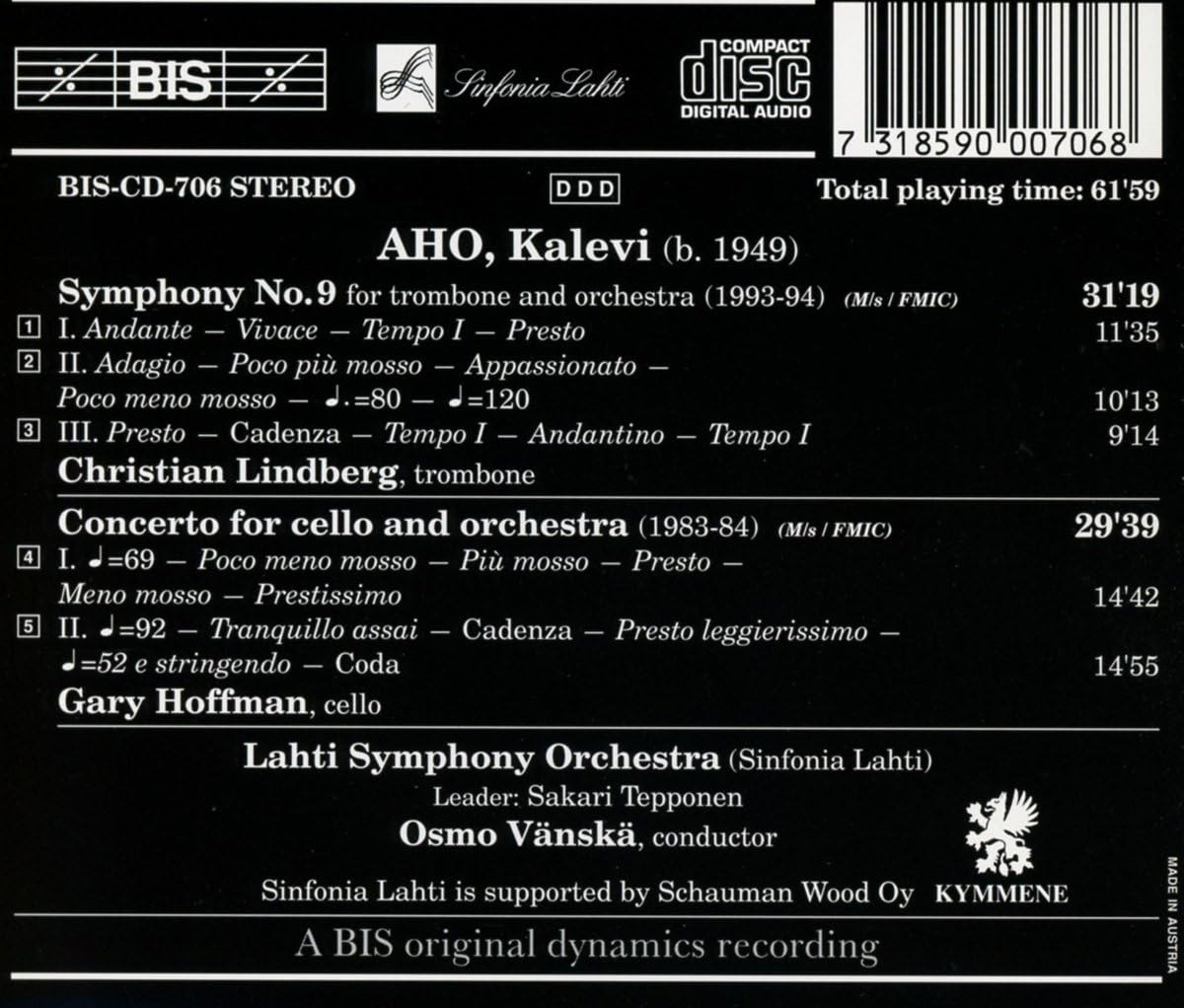 Symphony No. 9 (Vanska, Lahti So, Hoffman, Lindberg)