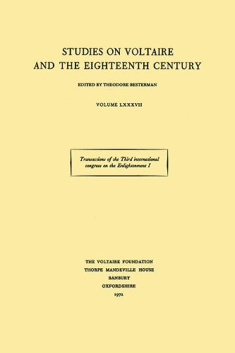 Transactions of the Third International Congress on the Enlightenment