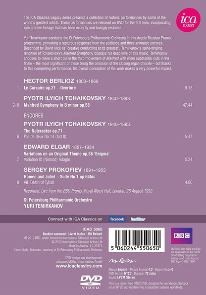 Yuri Temirkanov At BBC Proms (Le Corsaire/ Manfred Symphony) (ICA Classics: ICAD 5065)