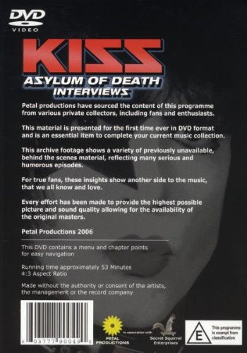 Kiss - Asylum Of Death - Interviews  (NTSC)
