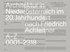 Architektur in Niederösterreich im 20. Jahrhundert nach Friedrich Achleitner