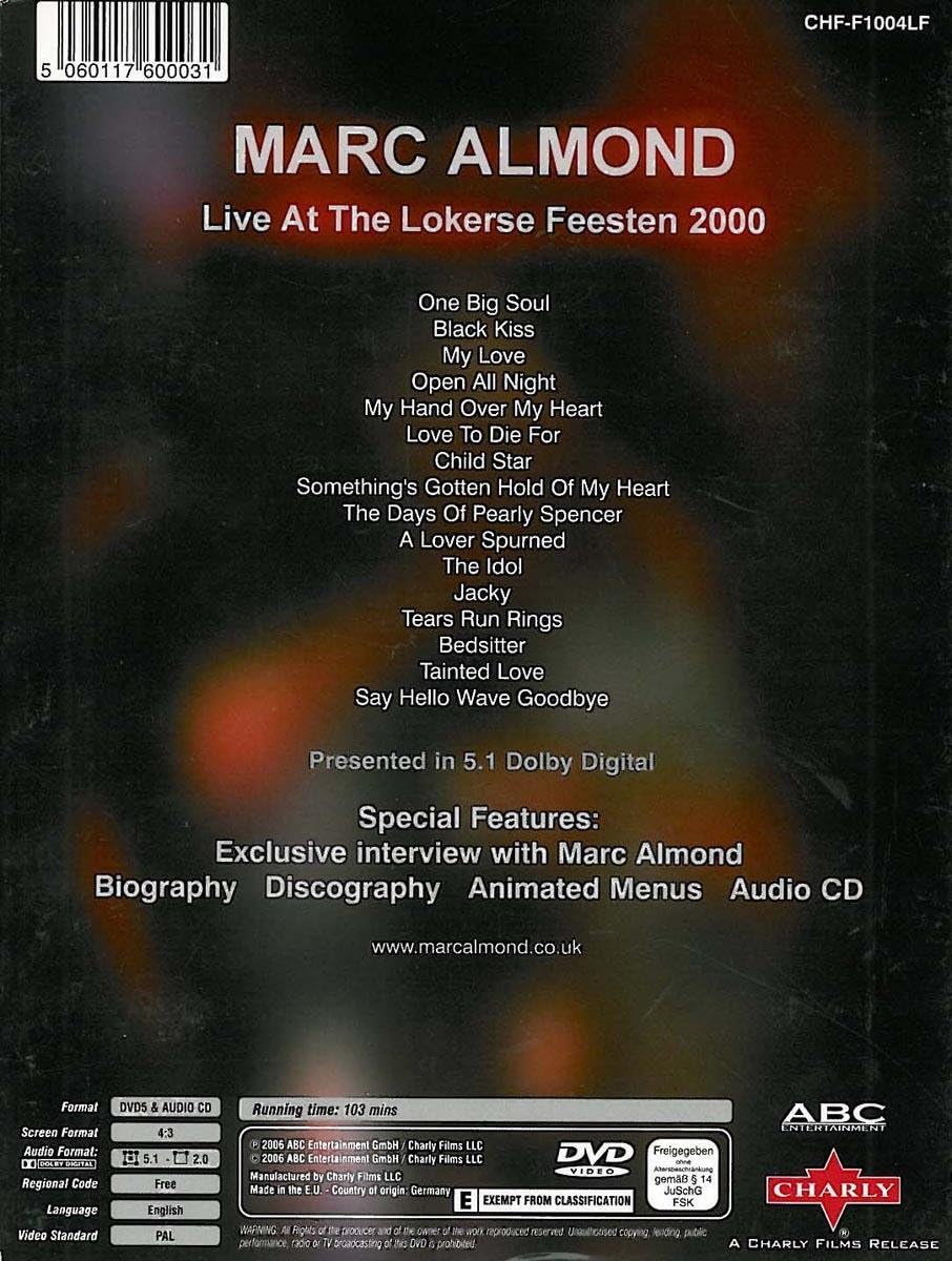 Marc Almond - Live at the Lokerse Feesten (+ CD