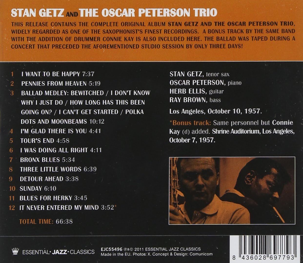 Stan Getz and the Oscar Peterson Trio