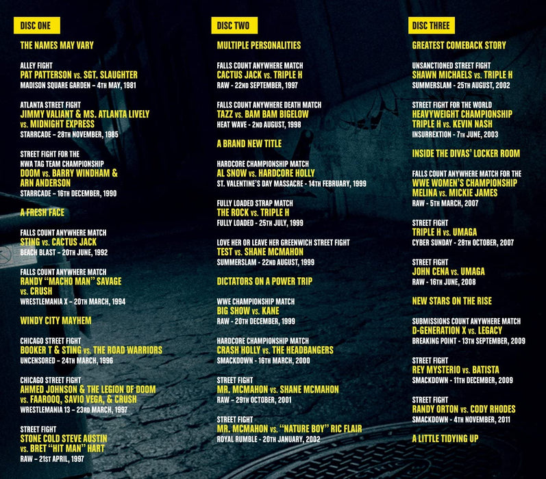 WWE - Falls Count Anywhere - The Greatest Street Fights...