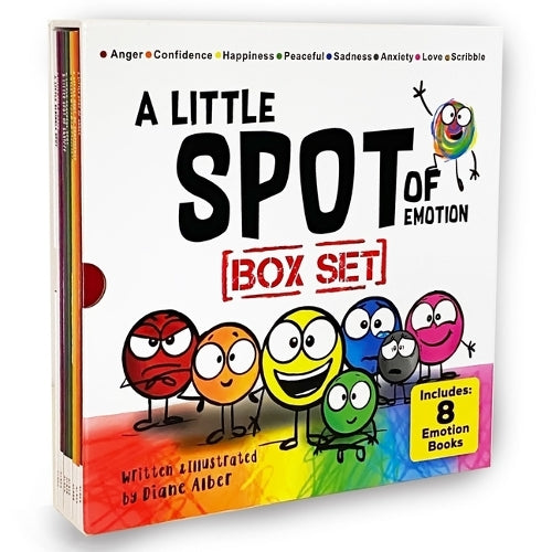 A Little Spot of Emotion 8 Book Box Set (Books 1-8: Anger, Anxiety, Peaceful, Happiness, Sadness, Confidence, Love, & Scribble Emotion