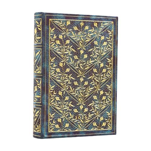 2026 Wildflower Song  Mini 12-month Day-at-a-Time Hardcover Flexi Dayplanner 2026 (Elastic Band Closure)