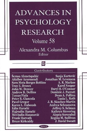 Advances in Psychology Research