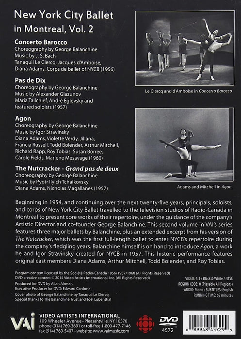 George Balanchine: New York City Ballet in Montreal - Volume 2