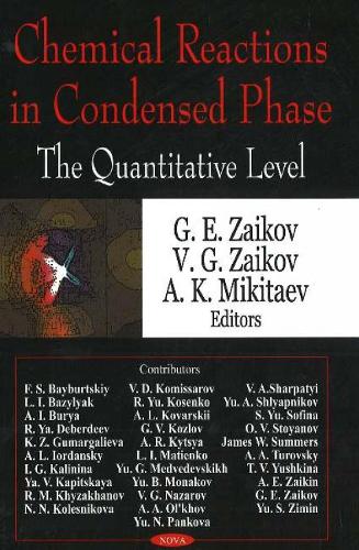 Chemical Reactions in Condensed Phase