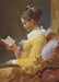 A Young Girl Reading Notebook