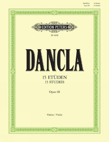 15 Studies Op.68 for Violin with 2nd Violin Accompaniment: Performing Score (Edition Peters