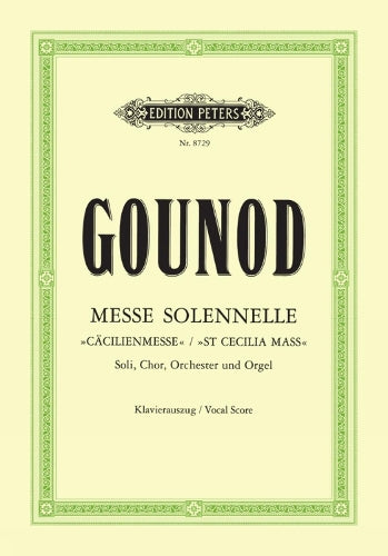 Messe Solennelle St Cecilia Mass (Vocal Score) (Edition Peters