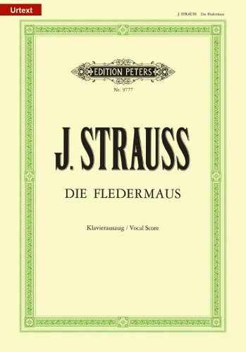Die Fledermaus, Klavierauszug: Originalausgabe, Urtext (Freyer