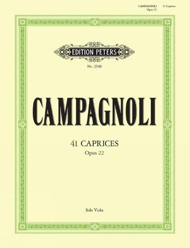 41 Caprices Op. 22 for Viola (Edition Peters