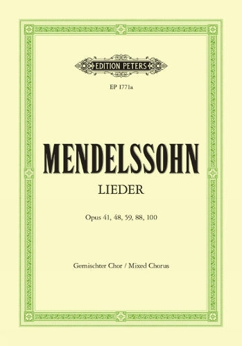 28 Choruses Satb Opp41 48 59 88 100