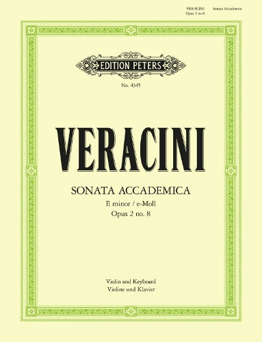 Sonata Accademica In E Minor Op 2 No 8