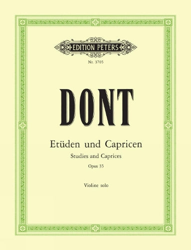 24 Etudes and Caprices Op. 35 for Violin (Edition Peters