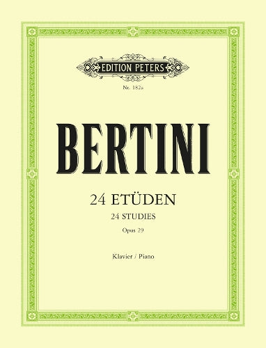 Bertini: 24 Studies Op. 29 (Piano Solo) (EP182A