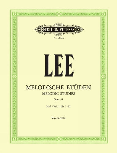 Lee: 40 Melodic Studies Op.31 Vol.1 (Cello) (EP9068A