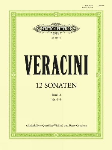 12 Sonatas For Alto Recorder (