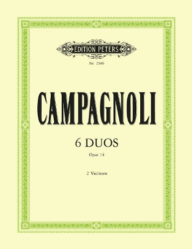 Bartolomeo Campagnoli-Duos(6) Op.14-2 Violins