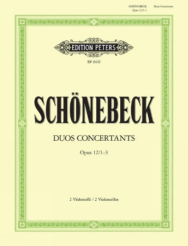 Duos concertantes opus.12,1-3 : for 2 celli
