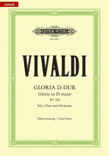 Gloria in D RV 589 (Vocal Score in Latin): für Soli, Chor und Orchester / Klavierauszug (Edition Peters