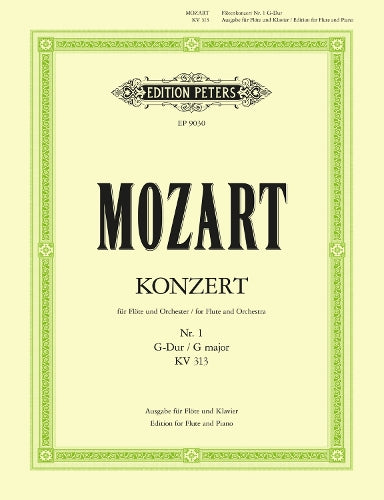 Flute Concerto No. 1 in G K313 (285c) (Edition for Flute and Piano) (Edition Peters