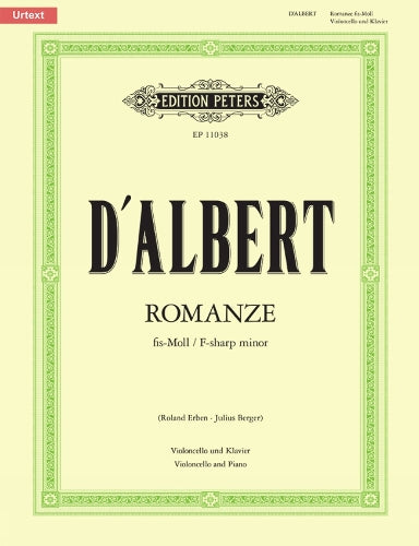 D'Albert: Romance in F# Minor for cello & piano (EP11038
