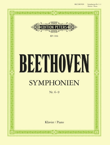 Symphonies Vol 2 Nos 6 To 9 Arranged For