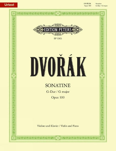 Sonatine G-Dur op.100, Violine und Klavier: Urtext. (Vorholz) (Edition Peters