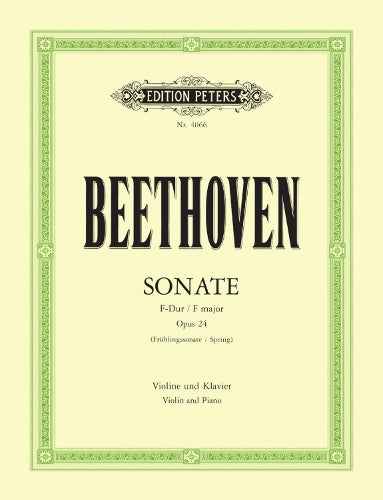 Sonata in F Op.24 (Fruhlings) for Violin and Piano