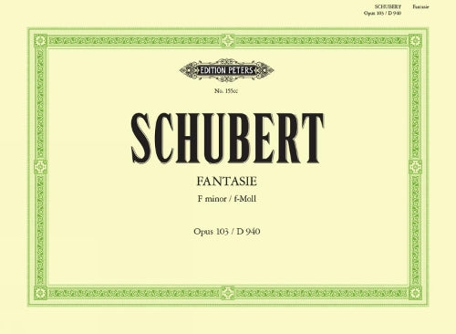Franz Schubert: Fantasie In F Minor Op.103. Sheet Music for Piano Duet