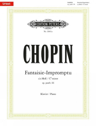 Fantaisie-Impromptu in C Sharp Minor Op. Posth. 66 for Piano: Urtext (Edition Peters