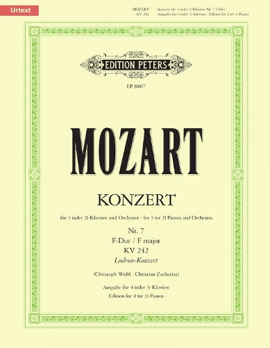 Concerto No 7 In F For 3 Pianos K242